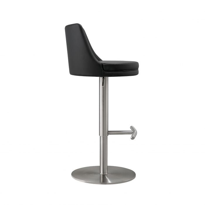 Reagan Silver Adjustable Stool