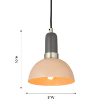 Load image into Gallery viewer, Juku Blush and Grey Small Pendant