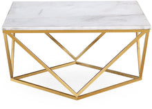 Load image into Gallery viewer, Leopold White Marble Cocktail Table