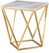 Load image into Gallery viewer, Leopold White Marble Side Table
