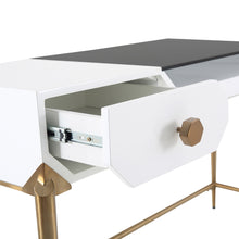 Load image into Gallery viewer, Bajo White Lacquer Desk