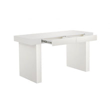 Load image into Gallery viewer, Clara Glossy White Lacquer Desk