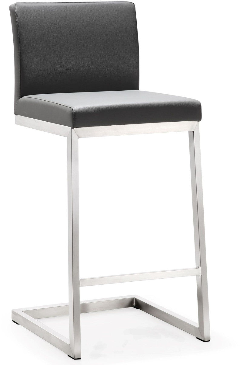 Parma Stainless Steel Counter Stool (Set of 2)