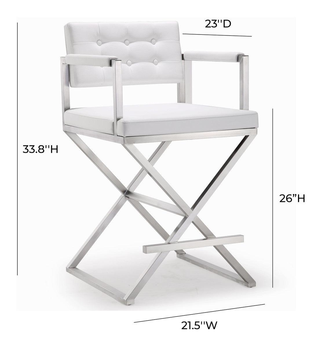 Director Steel Counter Stool