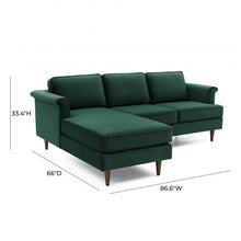 Load image into Gallery viewer, Porter Velvet Sectional LAF