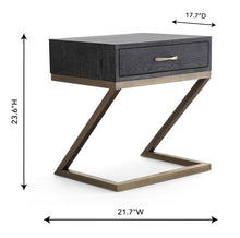 Load image into Gallery viewer, Mason Black Side Table