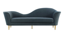 Load image into Gallery viewer, PLATO GREY VELVET SOFA