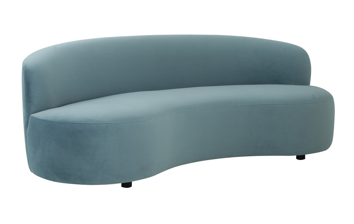 Cannellini Bluestone Velvet Sofa