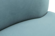 Load image into Gallery viewer, Cannellini Bluestone Velvet Sofa