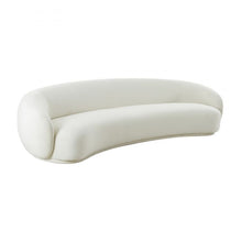 Load image into Gallery viewer, Kendall Cream Velvet 120&quot; Sofa