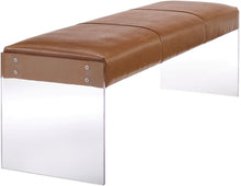 Load image into Gallery viewer, Envy Leather-Acrylic/Velvet Bench