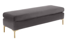 Load image into Gallery viewer, Delilah Textured Velvet Bench