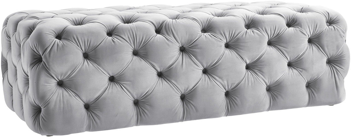 Kaylee Jumbo Velvet Ottoman