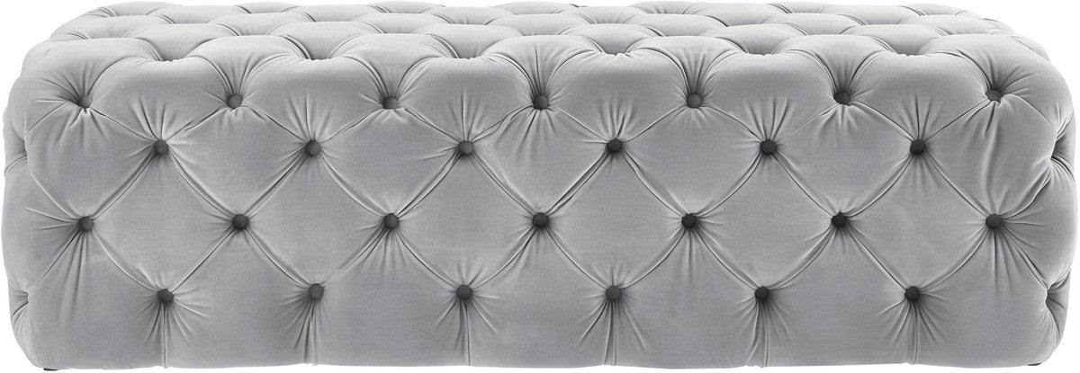 Kaylee Jumbo Velvet Ottoman