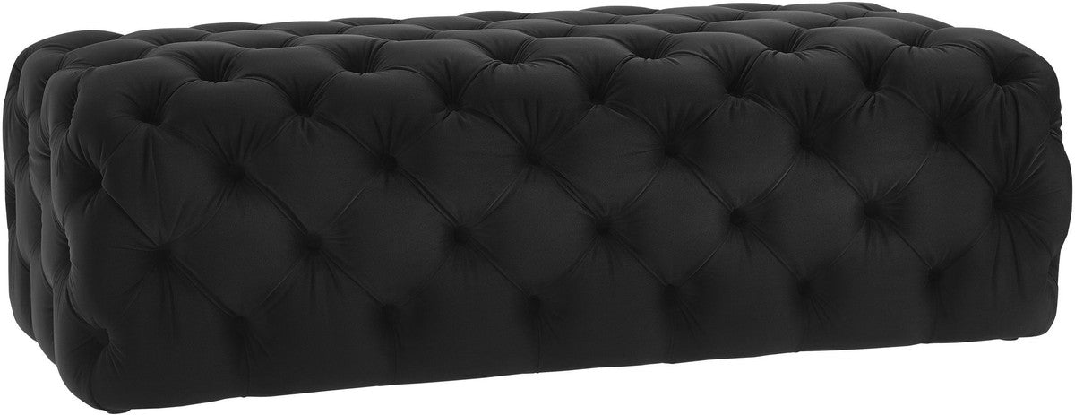 Kaylee Jumbo Velvet Ottoman