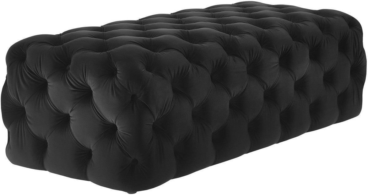 Kaylee Jumbo Velvet Ottoman