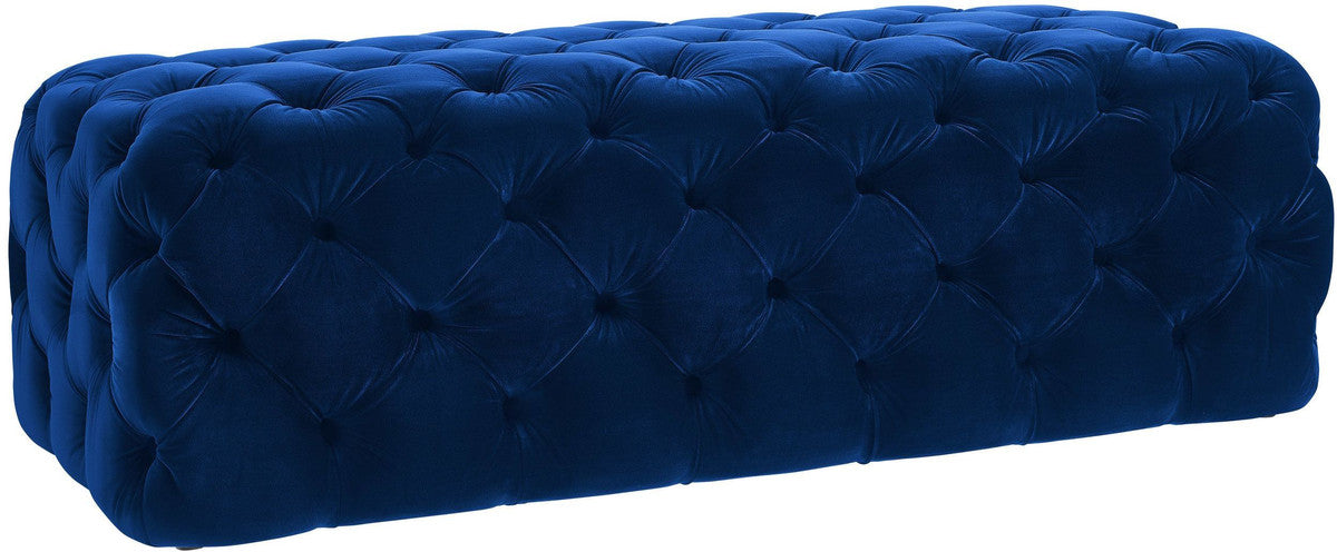 Kaylee Jumbo Velvet Ottoman