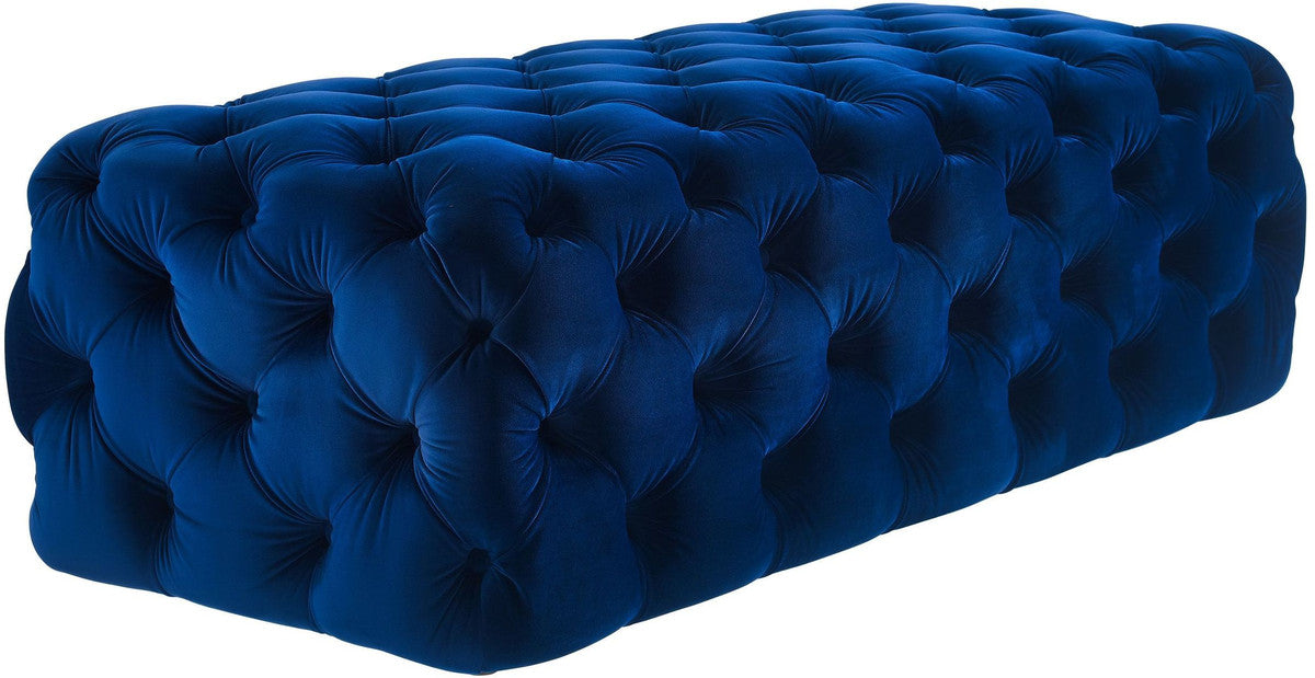 Kaylee Jumbo Velvet Ottoman