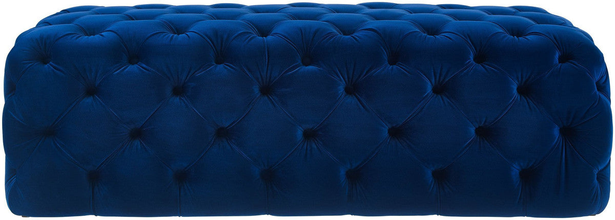 Kaylee Jumbo Velvet Ottoman