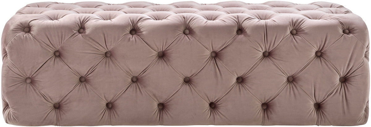 Kaylee Jumbo Velvet Ottoman