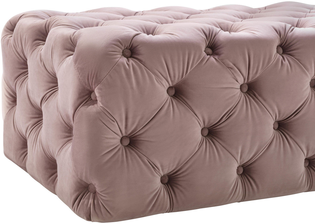 Kaylee Jumbo Velvet Ottoman