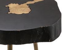 Load image into Gallery viewer, Timber Brass Side Table