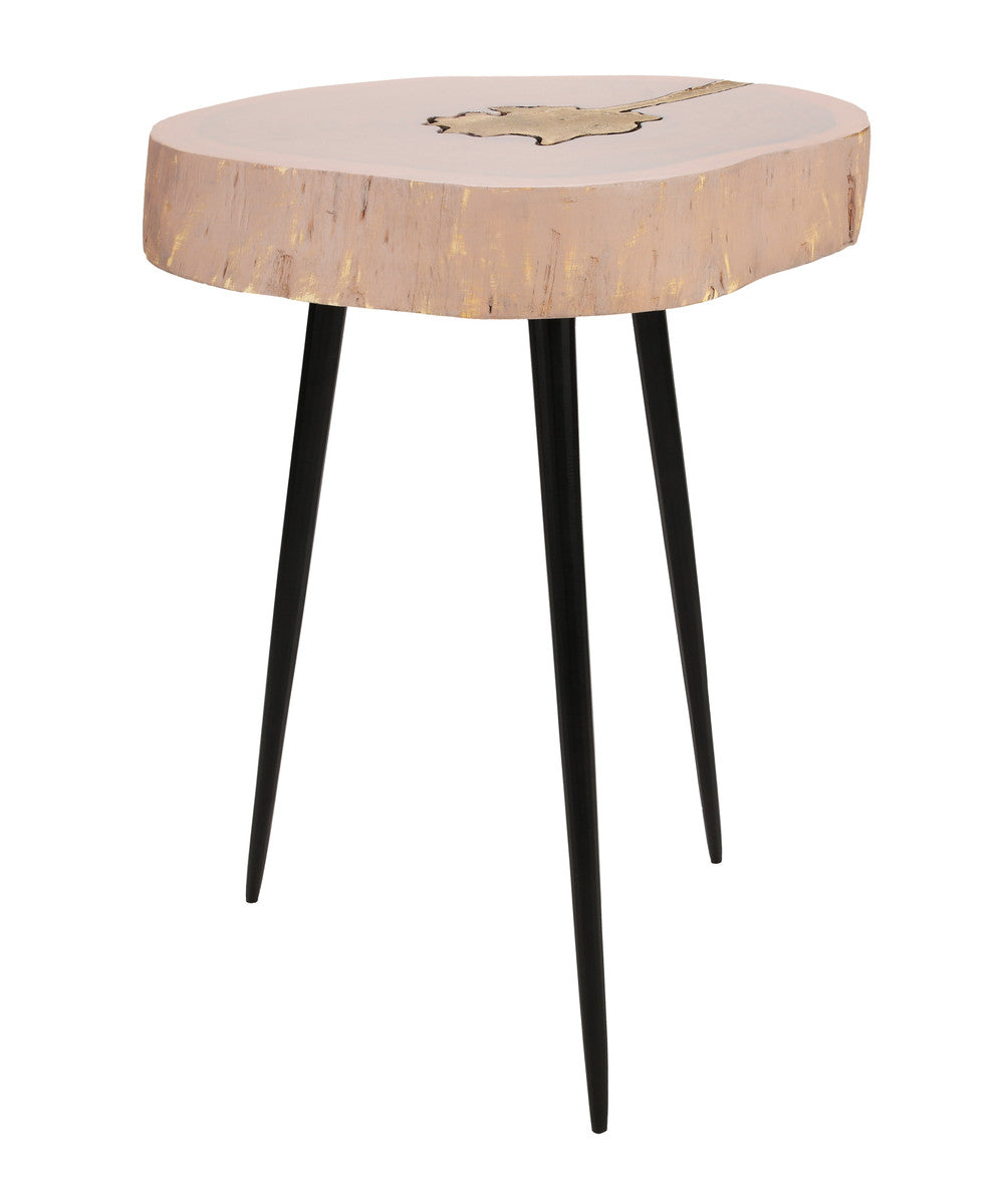 Timber Brass Side Table