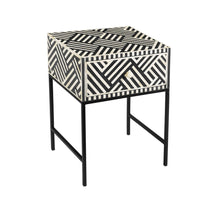 Load image into Gallery viewer, Noire Bone Inlay Side Table