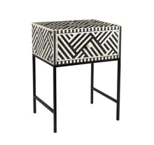 Load image into Gallery viewer, Noire Bone Inlay Side Table