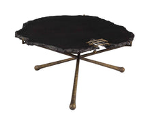 Load image into Gallery viewer, Serra Black Stone Cocktail Table