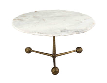 Load image into Gallery viewer, Orbital White Marble Cocktail Table
