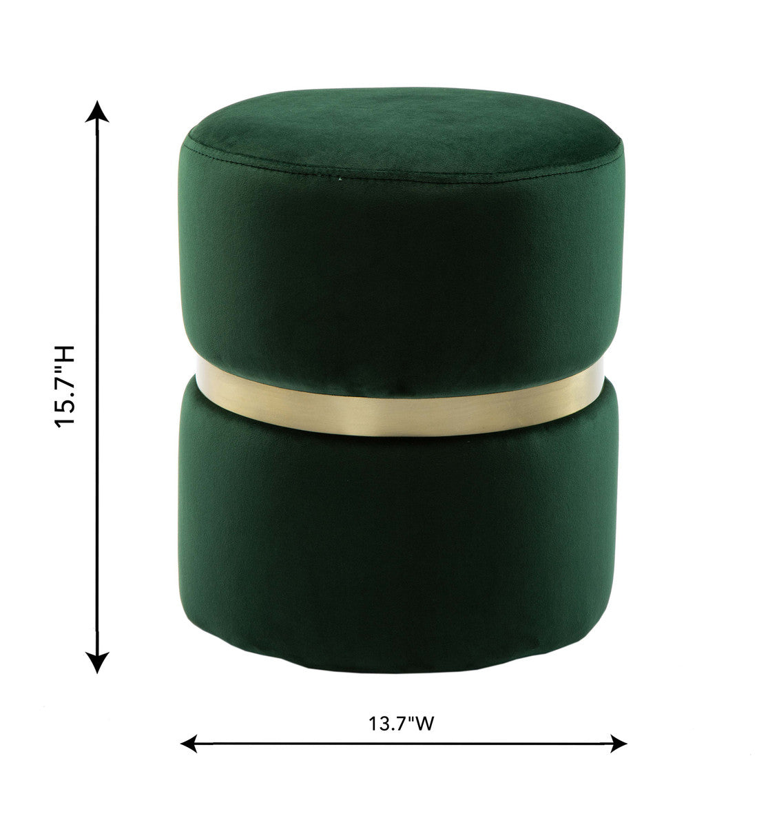 Yamma Velvet Ottoman