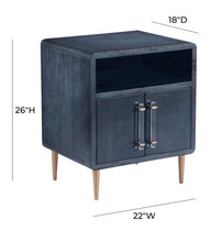 Load image into Gallery viewer, Marco Lacquer Indigo Side Table