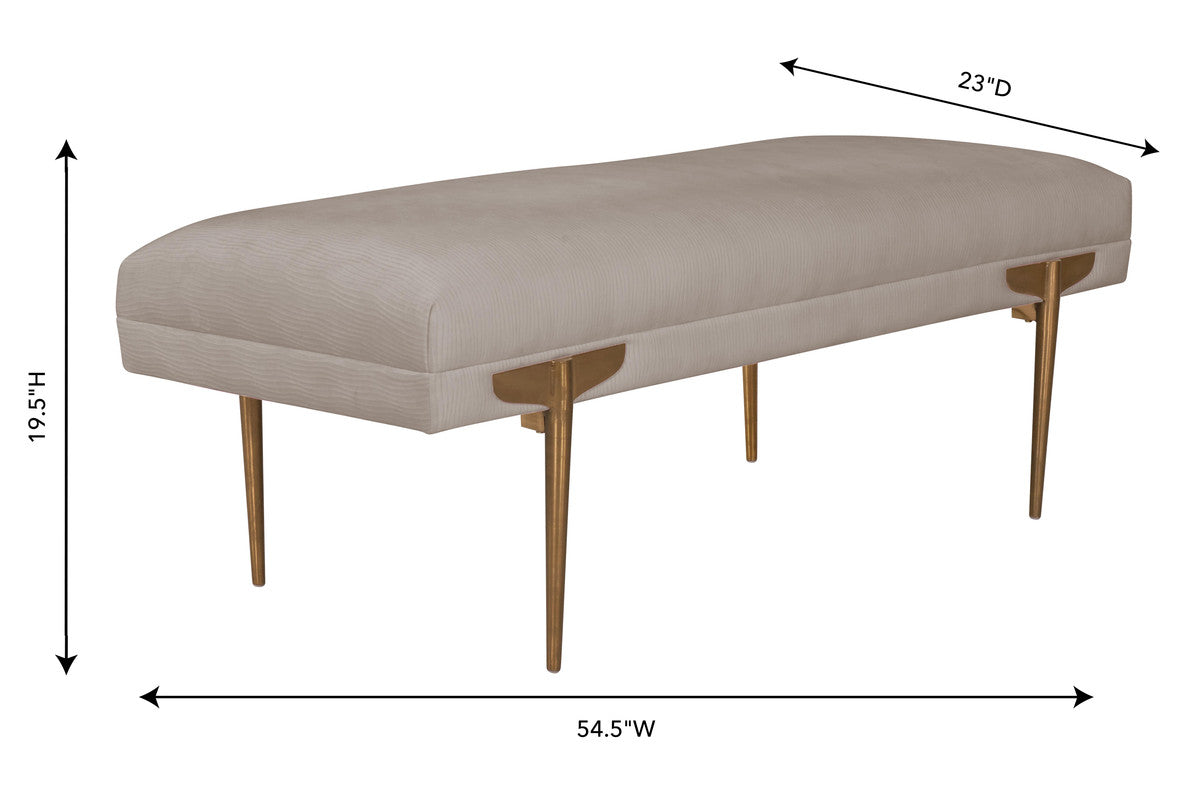 Brno Velvet Bench