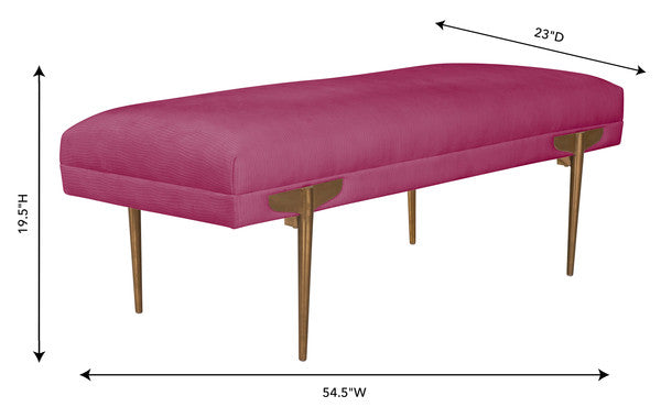 Brno Velvet Bench