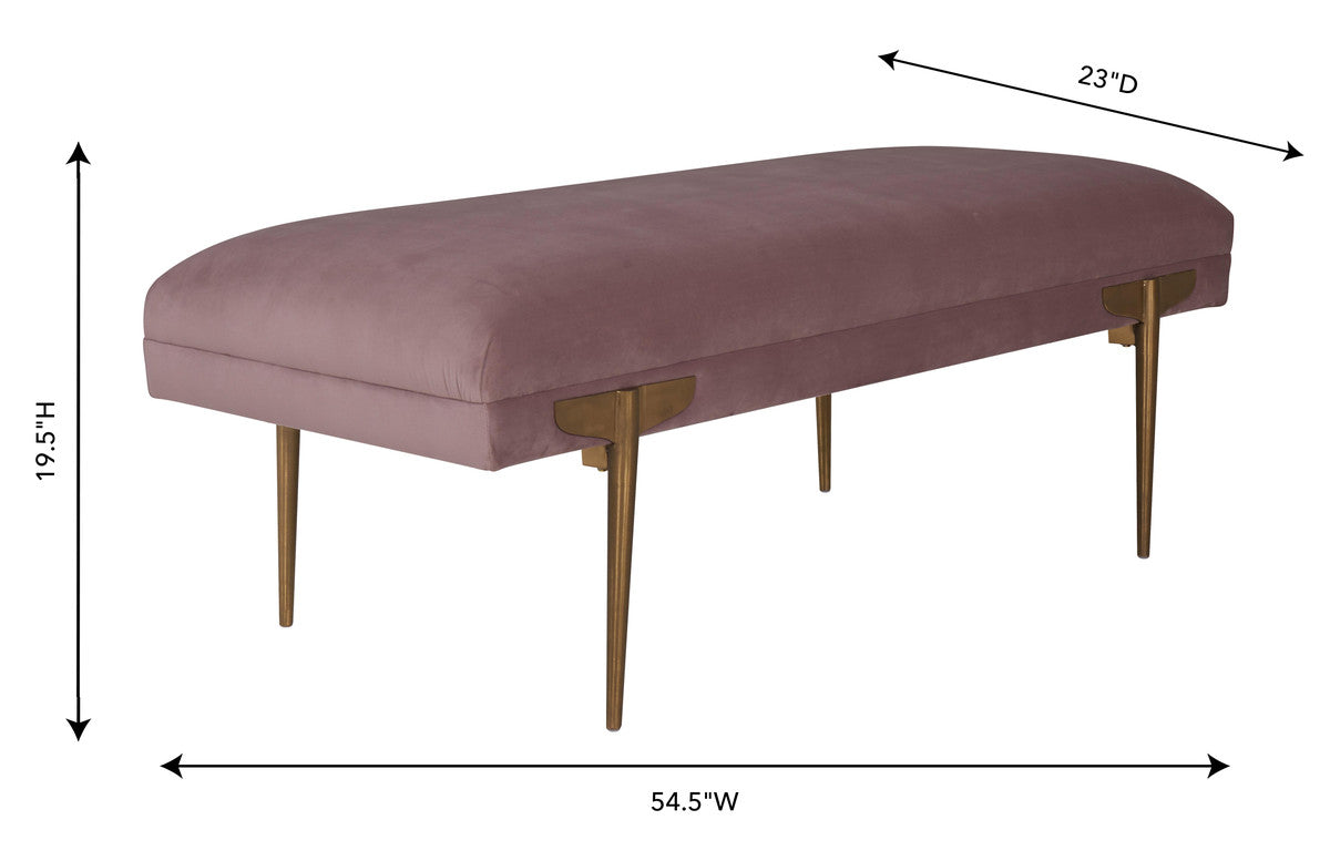 Brno Velvet Bench