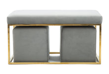 Load image into Gallery viewer, Lila Tri Velvet Bench Set By Inspire Me! Home Decor