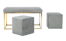 Load image into Gallery viewer, Lila Tri Velvet Bench Set By Inspire Me! Home Decor