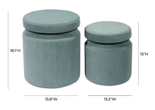 Load image into Gallery viewer, Kris Storage Ottomans - Set of 2