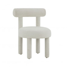 Load image into Gallery viewer, Carmel White Boucle Chair