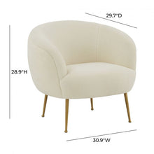 Load image into Gallery viewer, Presley Faux Sheepskin Chair