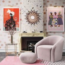 Load image into Gallery viewer, Boboli Chenille Chair + Ottoman Set