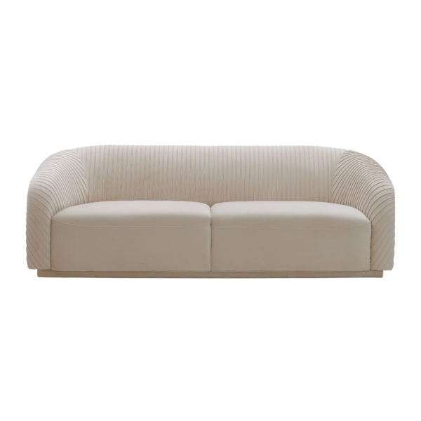 Yara Pleated Velvet Sofa