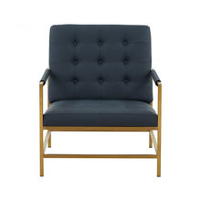 Load image into Gallery viewer, Van Charcoal Vegan Leather Accent Chair