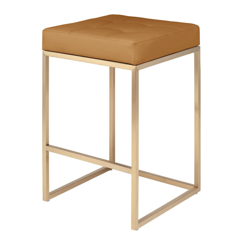 Chi Counter Stool In Gold Finish