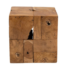 Load image into Gallery viewer, Rustic Natural Teak End Table