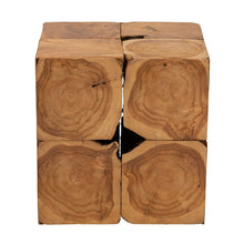Load image into Gallery viewer, Rustic Natural Teak End Table