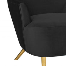 Load image into Gallery viewer, Julia Black Wingback Velvet Chair