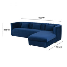 Load image into Gallery viewer, Callie Velvet Sectional - RAF