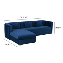 Load image into Gallery viewer, Callie Velvet Sectional - LAF